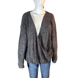 Wishlist Gray‎ Soft Surplice Knit Sweater size s/m